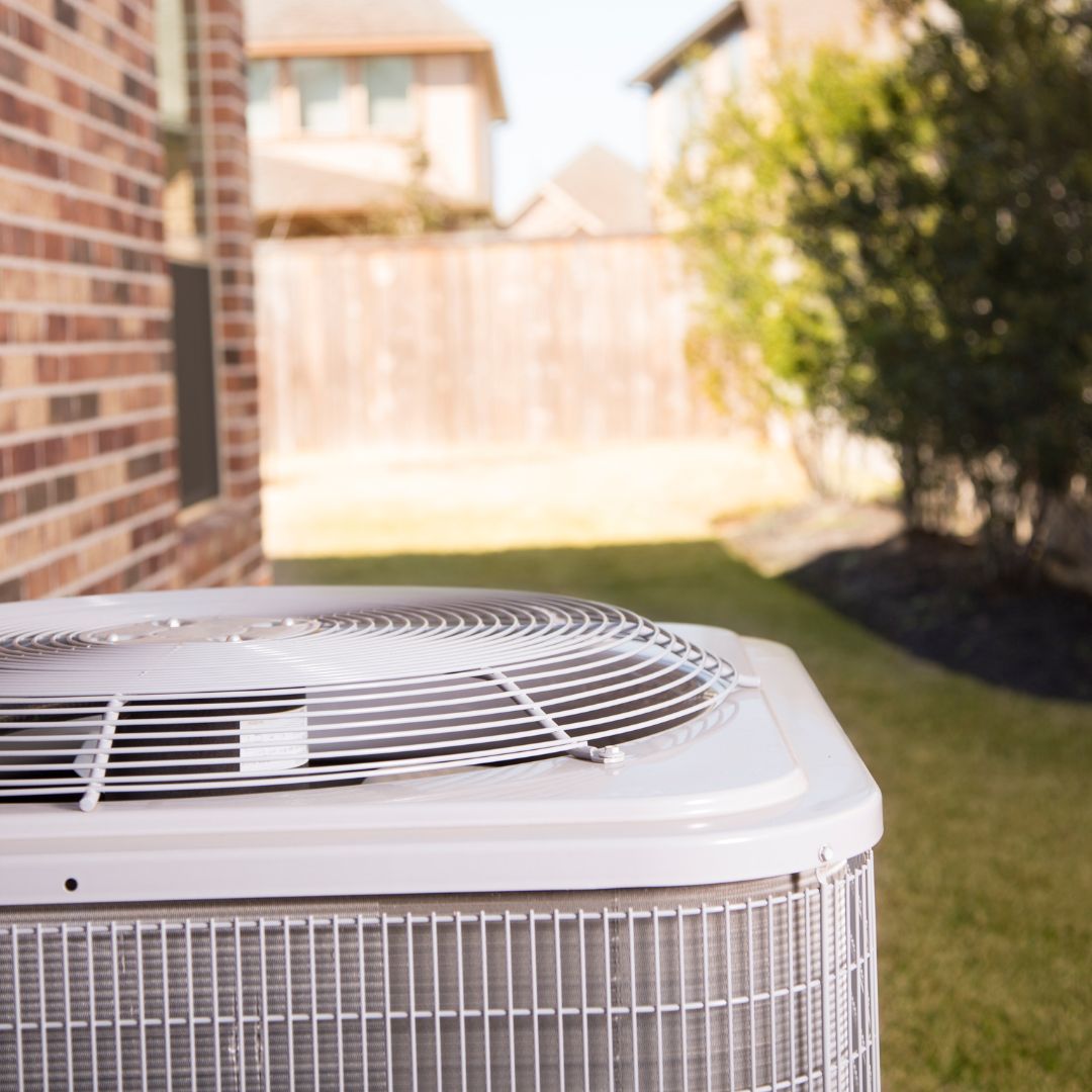 air conditioning unit outside house